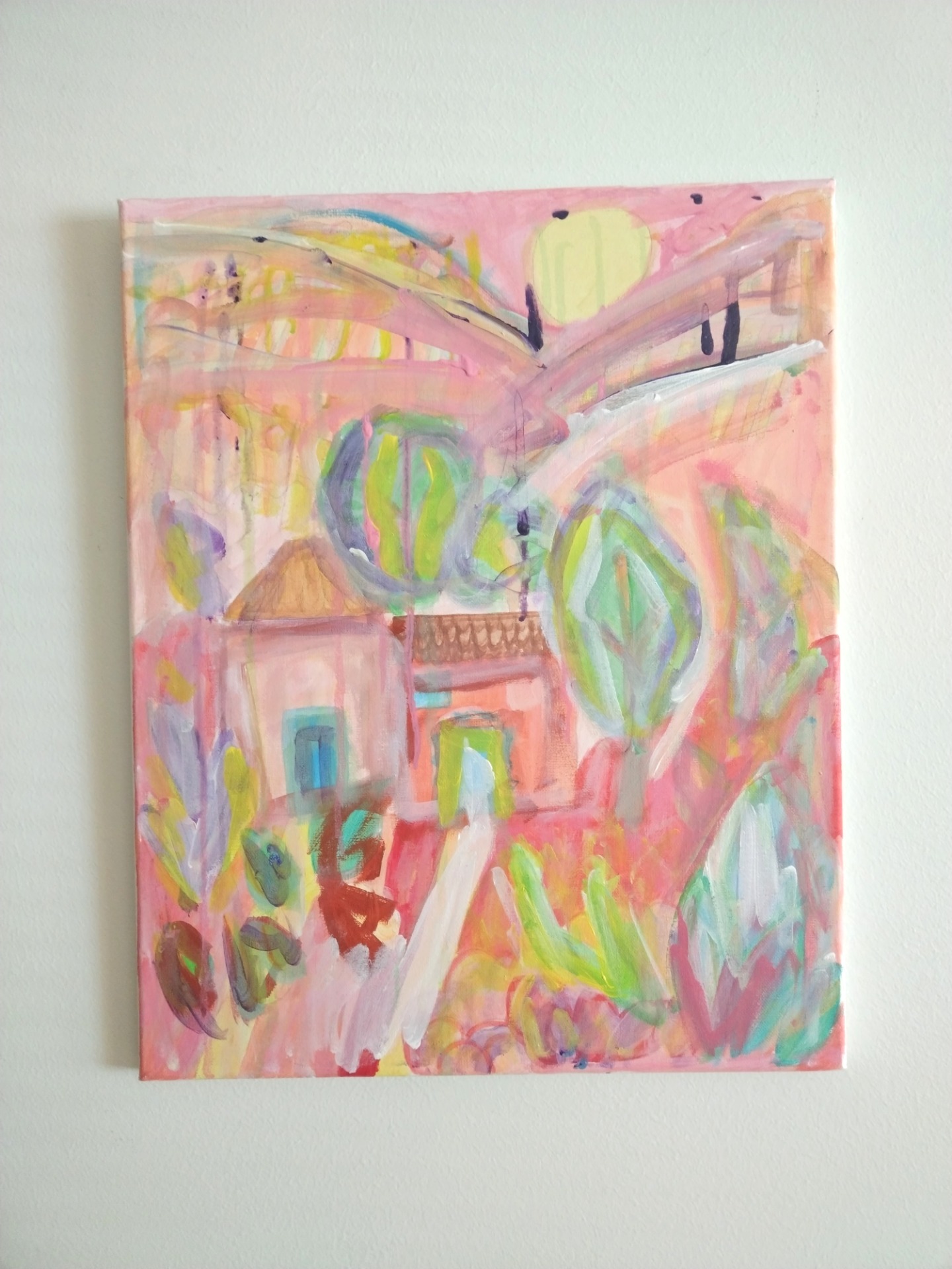"Karkkipäivä Italiassa", koko: 40x50cm, hinta: 220€ 