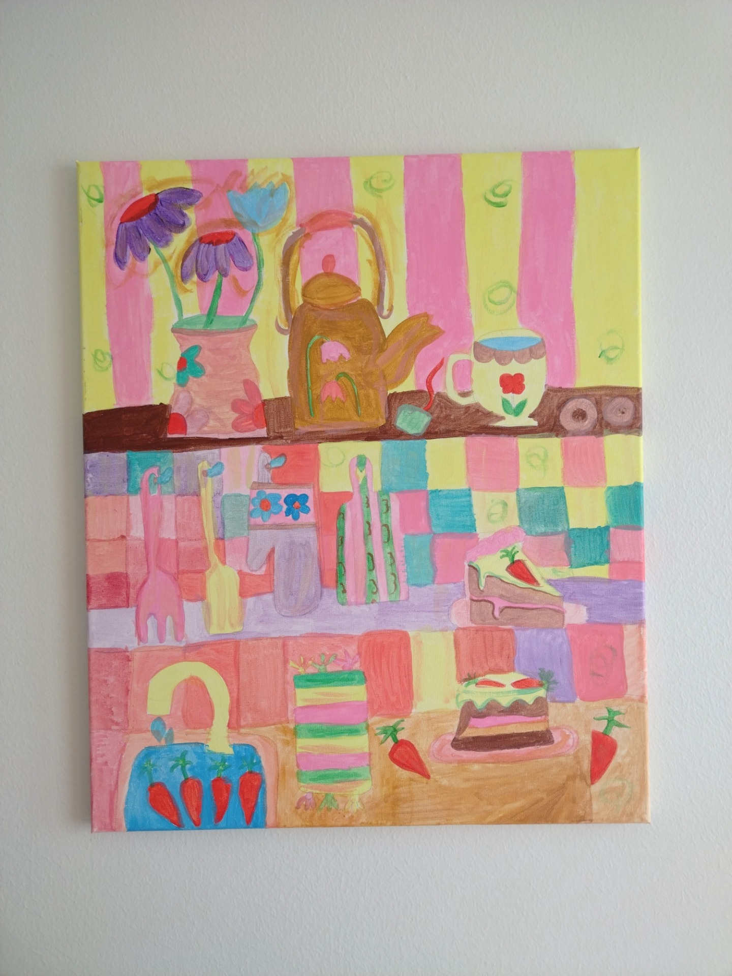 "Teehetkeni", 50x60cm, kysy hintatietoja sähköpostilla!